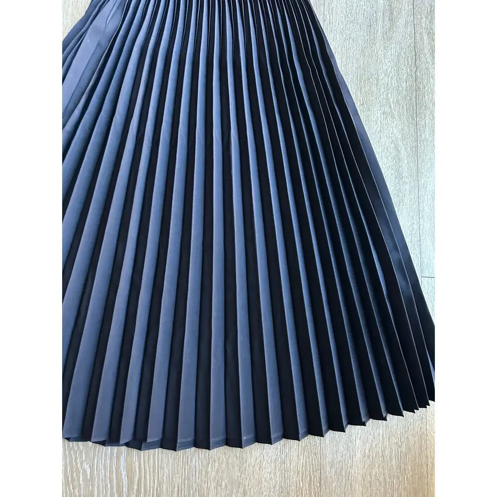 NWT Eileen Fisher Wool Silk Pleated Skirt quiet luxury old money career capsule - Picture 5 of 13